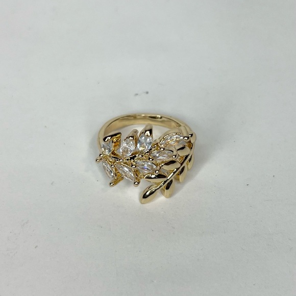 14k gold filled leaf ring - Picture 4 of 4